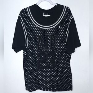 Air Jordan 23 Original Back Hit Blingy Black Tee Shirt Nike NBA Jumpman Size XL